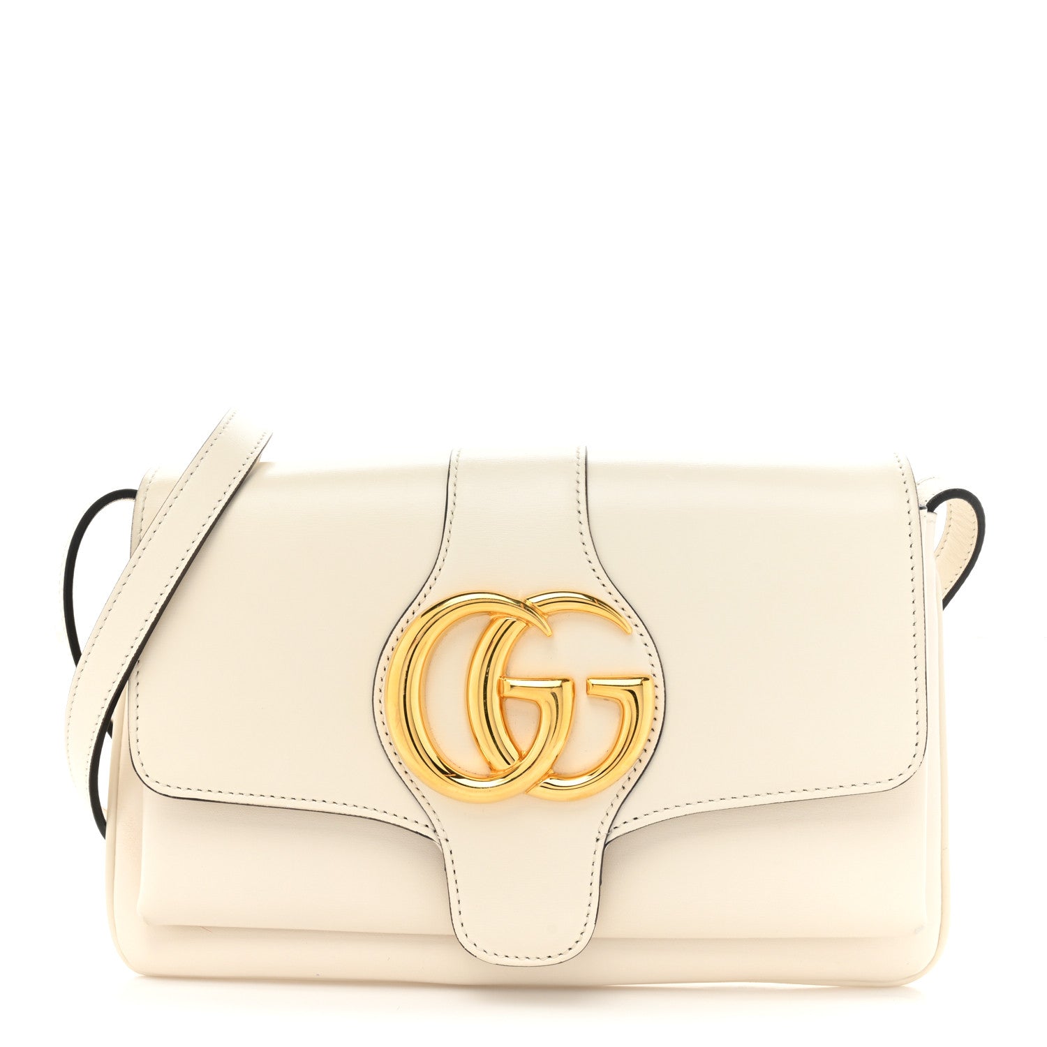 Gucci Calfskin Small Arli Flap Shoulder Bag Mystic White 1 of 13