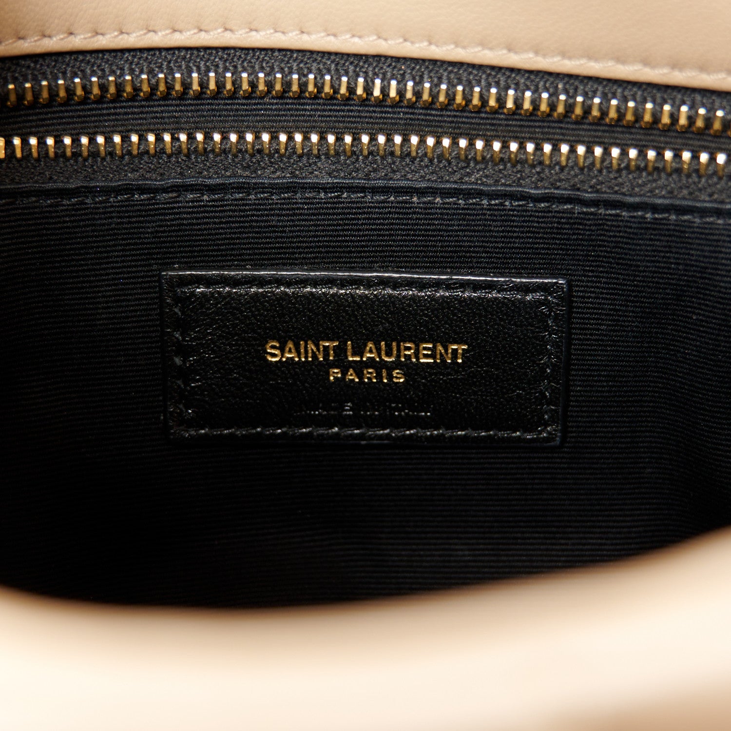 Saint Laurent Lambskin Quilted Toy Loulou Puffer Monogram Chain Satchel Nude Powder 7 of 11