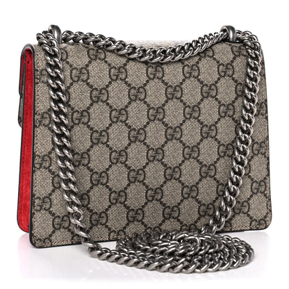 Gucci GG Supreme Monogram Mini Dionysus Shoulder Bag Hibiscus Red 3 of 10