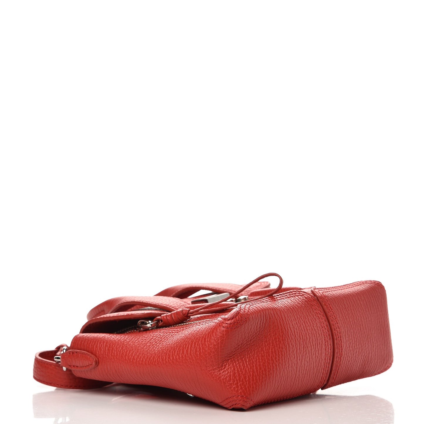 3.1 Textured Calfskin Mini Pashli Satchel Red