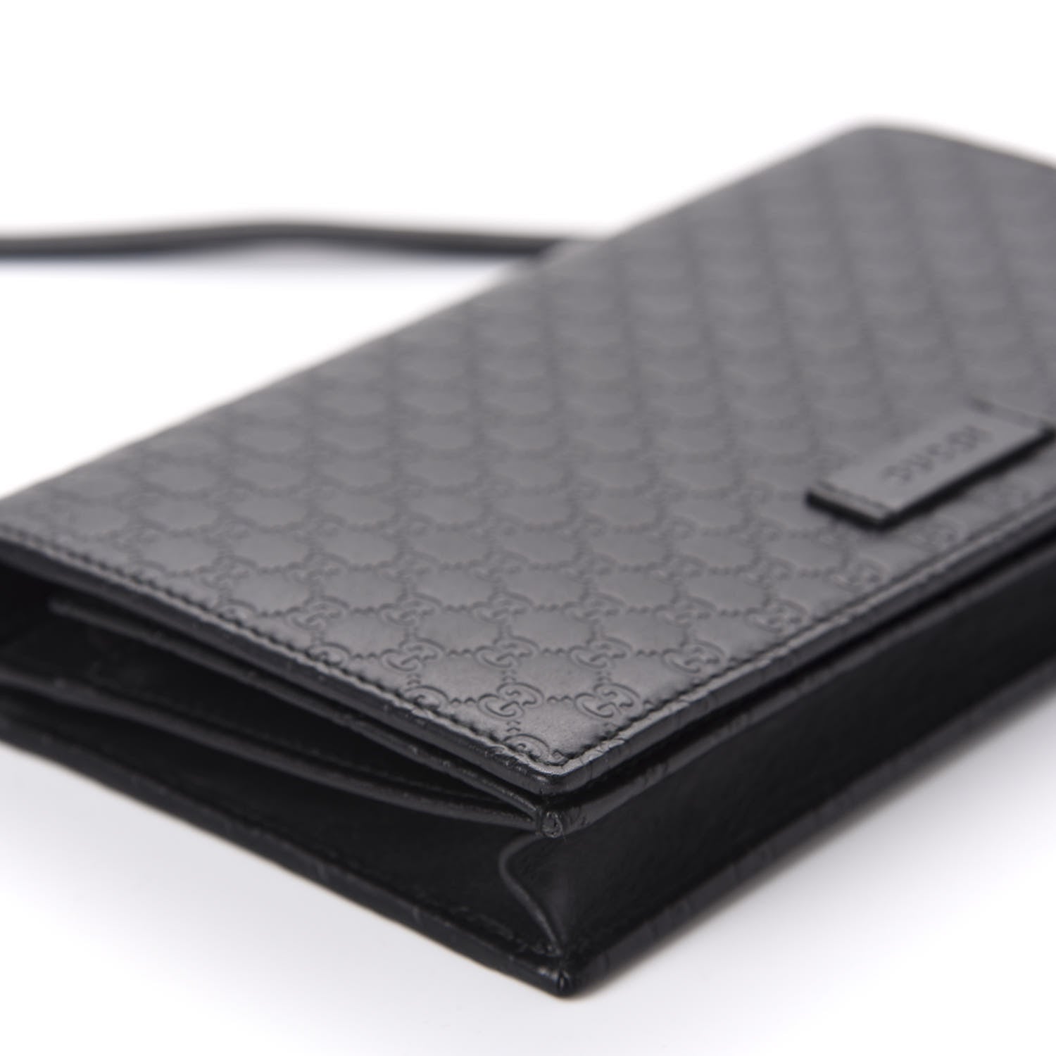 Gucci Microguccissima Crossbody Wallet Black 6 of 10