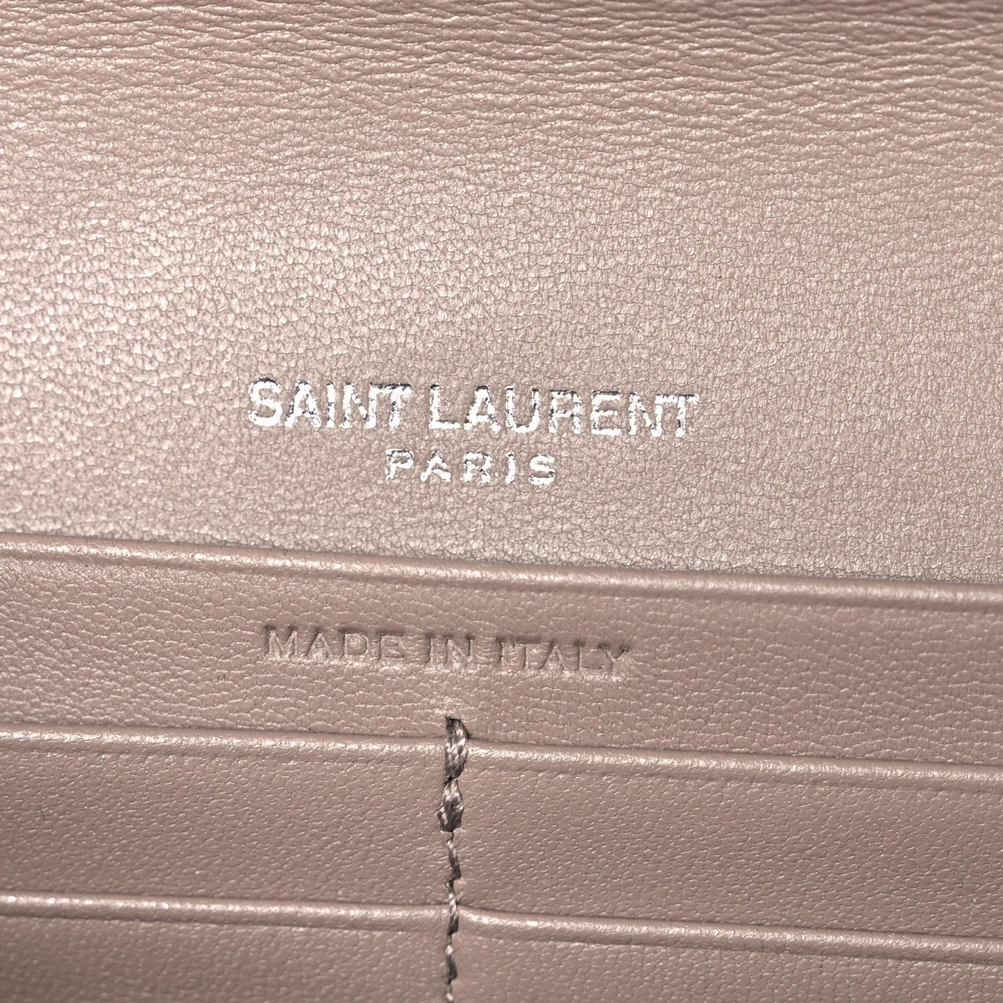 Lambskin Y Quilted Monogram Large Loulou Flap Wallet Mink