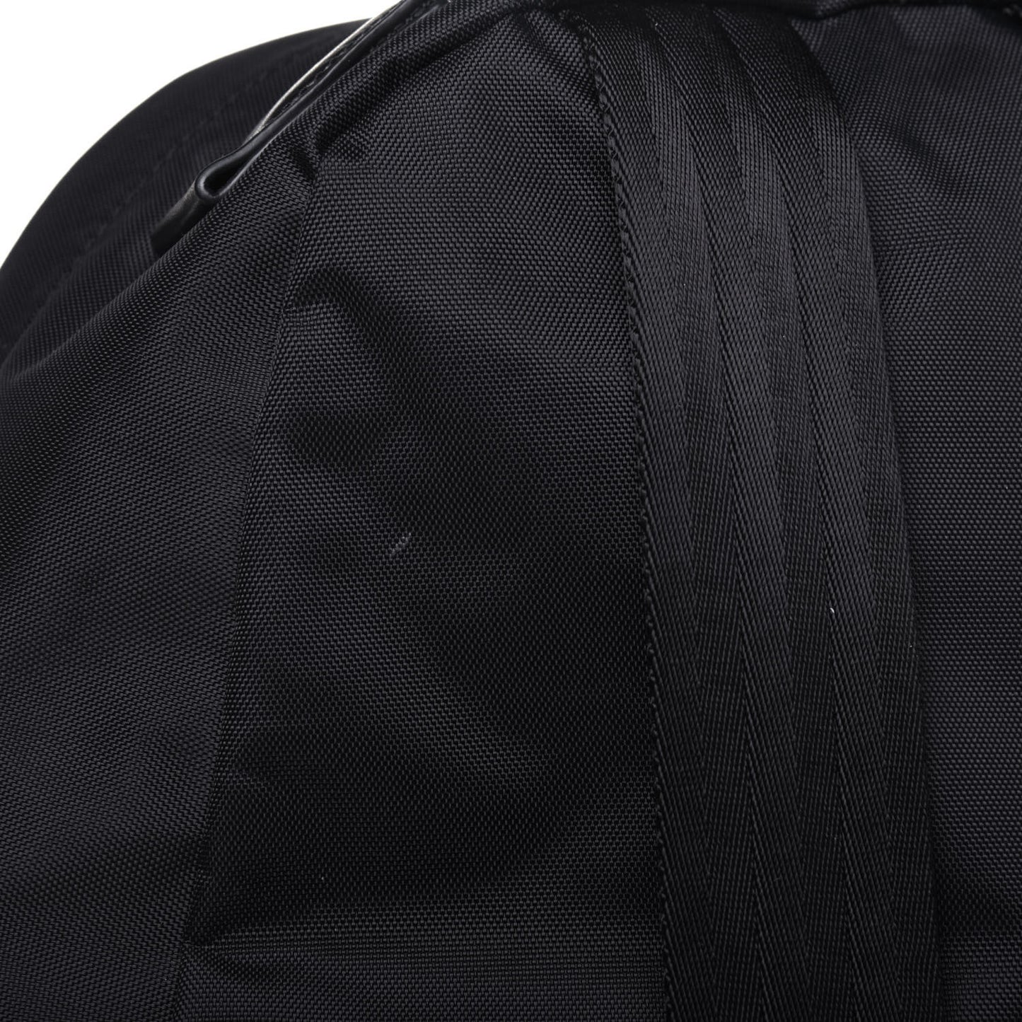Nylon Varsity Backpack Black