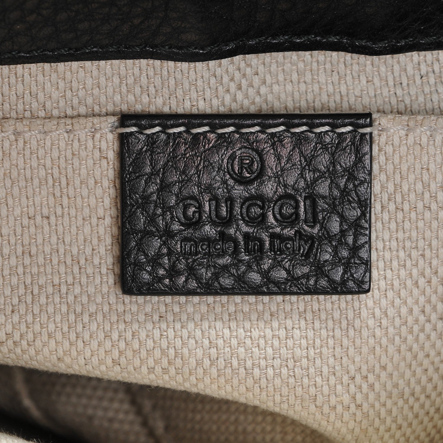 Gucci Pebbled Calfskin Small Soho Flap Crossbody Black 7 of 8