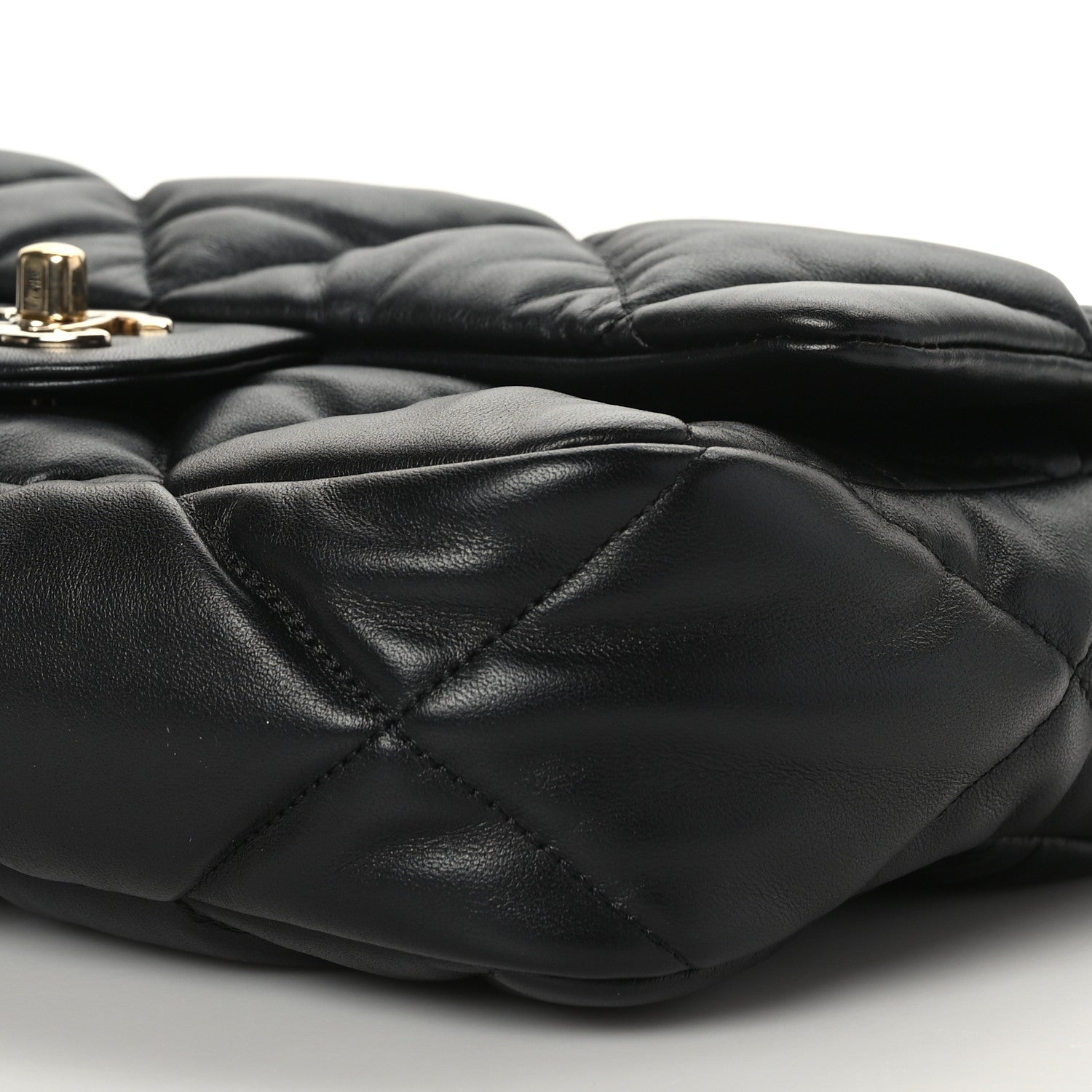 Chanel Calfskin Quilted Medium Bubbly Flap Black 8 of 8