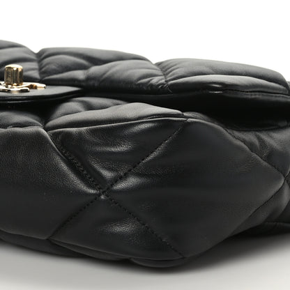 Chanel Calfskin Quilted Medium Bubbly Flap Black 8 of 8