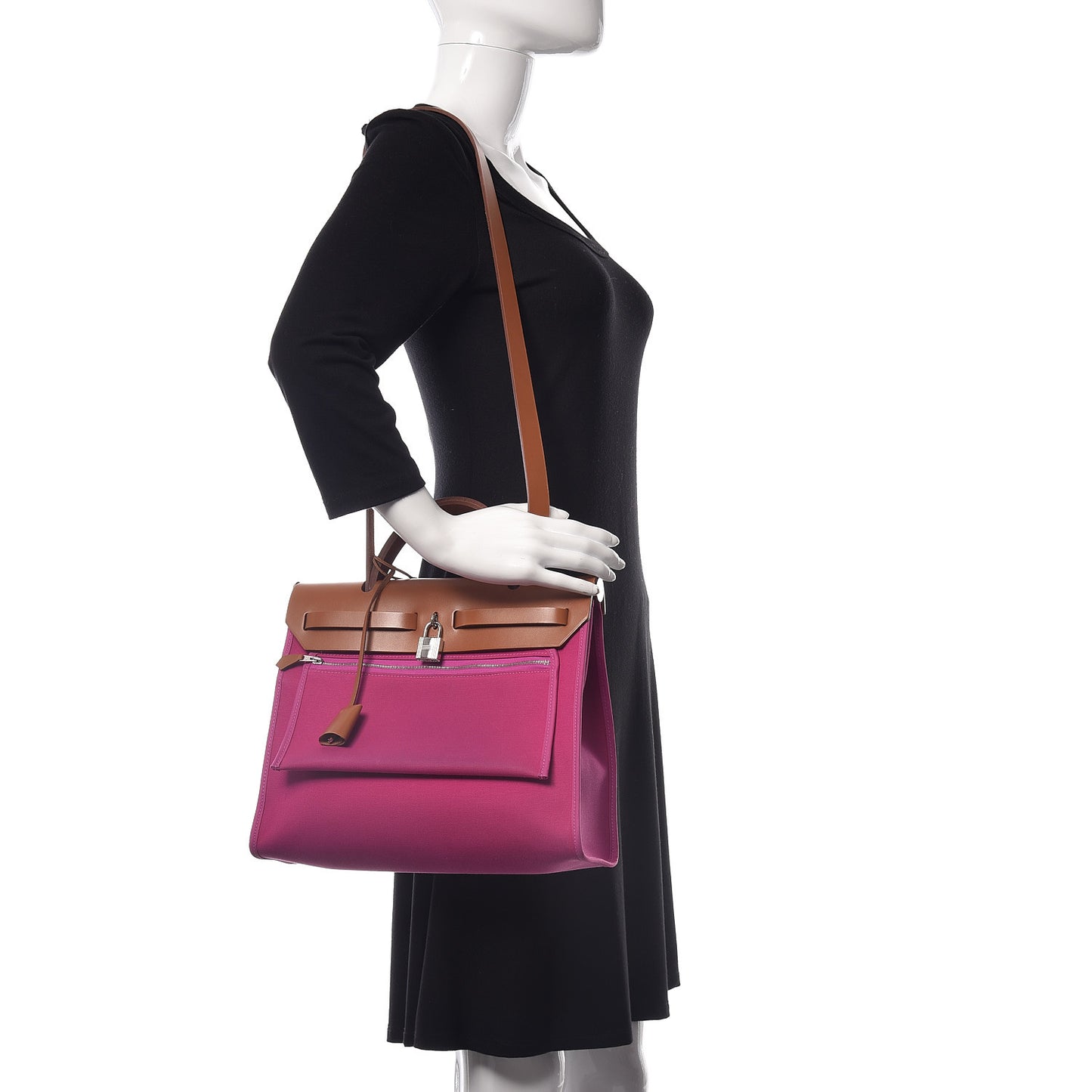 Vache Hunter Toile Herbag Zip 31 PM Magnolia Fauve