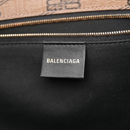 Balenciaga Coated Canvas BB Monogram Medium Signature East West Shopper Bag Beige Brown 6 of 11