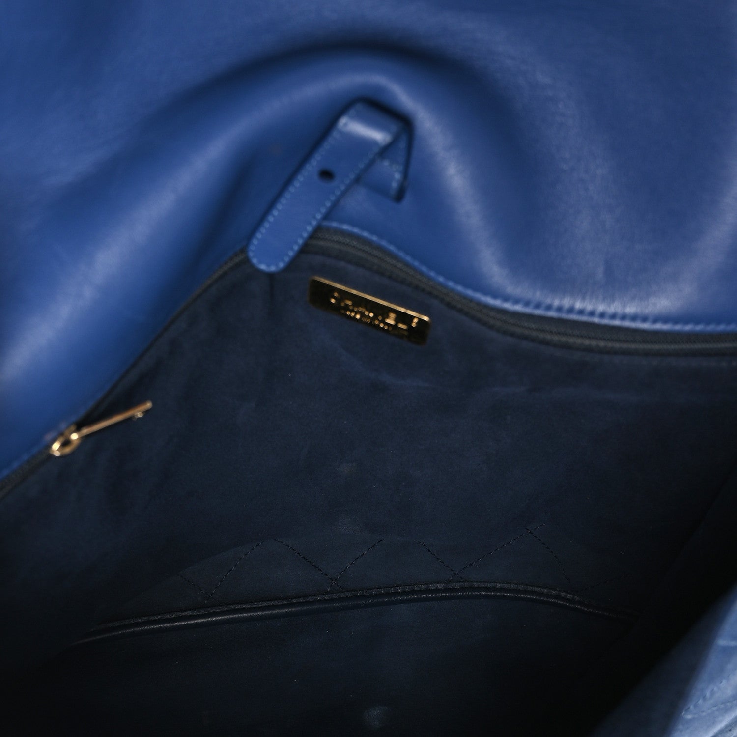 Chanel x Pharrell Williams Suede Lambskin XXL Flap Bag Navy 5 of 14