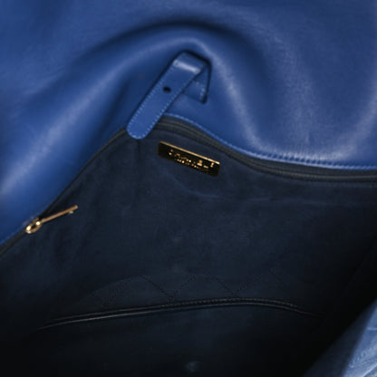 Chanel x Pharrell Williams Suede Lambskin XXL Flap Bag Navy 5 of 14