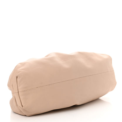 Bottega Veneta Smooth Butter Calf The Pouch Oversized Clutch Nude 4 of 10