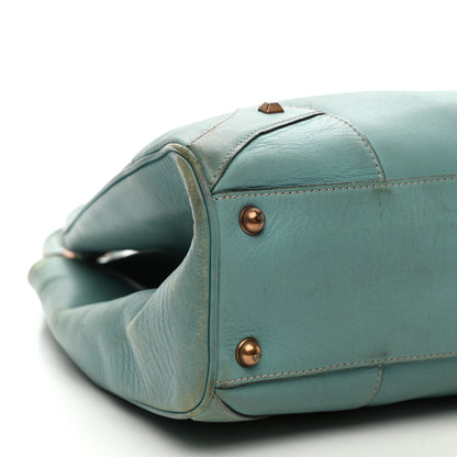Gucci Calfskin Monogram Web Bardot Turquoise 8 of 19