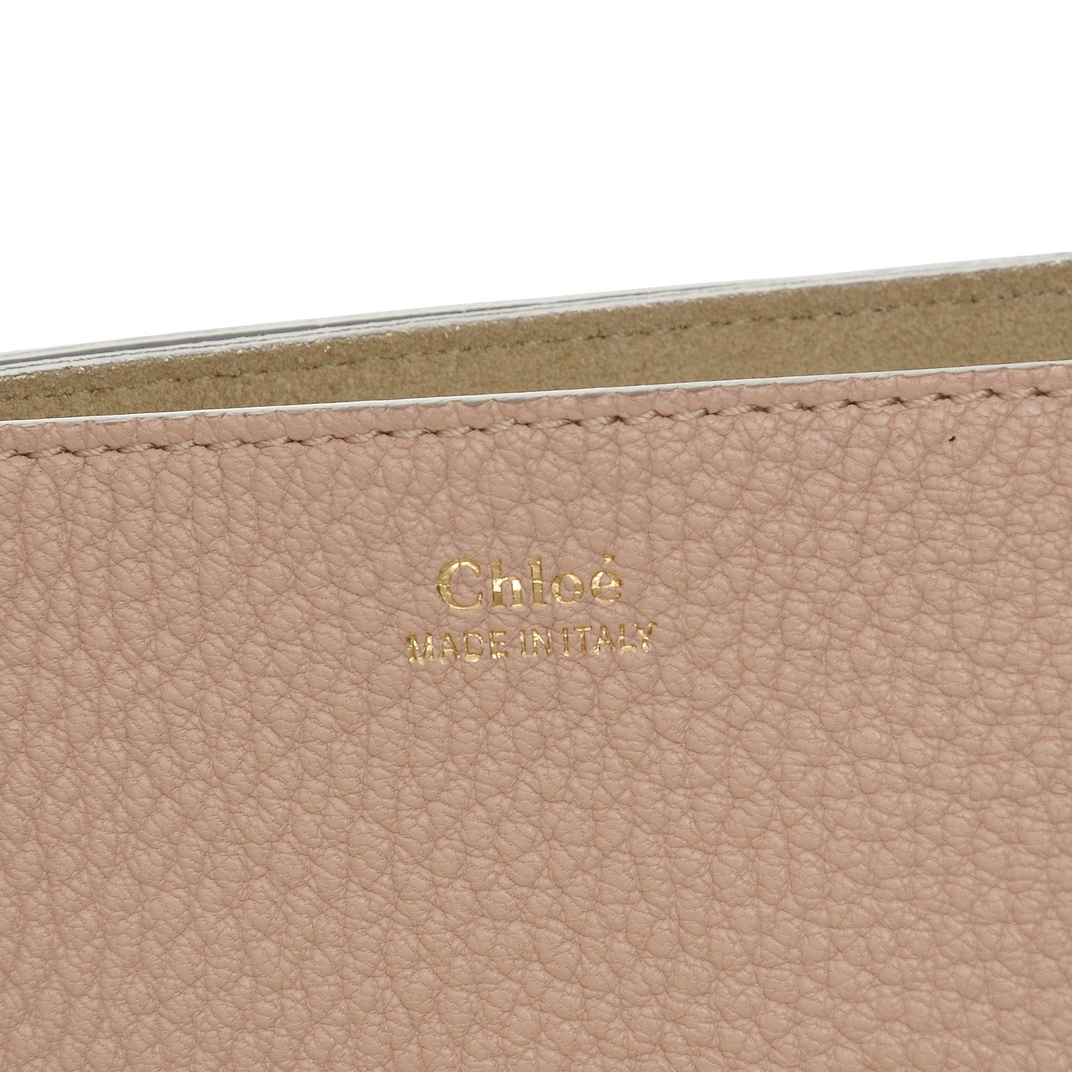 Chloe Grained Lambskin Drew Shoulder Bag Cement Pink 6 of 7