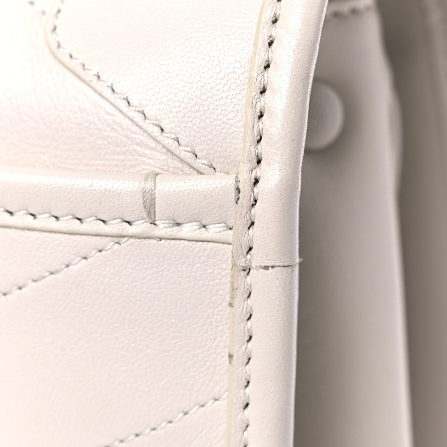 Lambskin Matelasse Monogram Medium Niki Chain Satchel Ivory