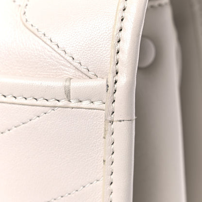 Saint Laurent Lambskin Matelasse Monogram Medium Niki Chain Satchel Ivory 15 of 19