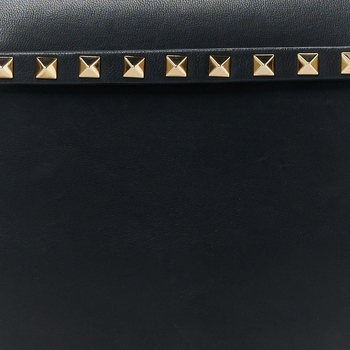 Nappa Rockstud Wristlet Clutch Black