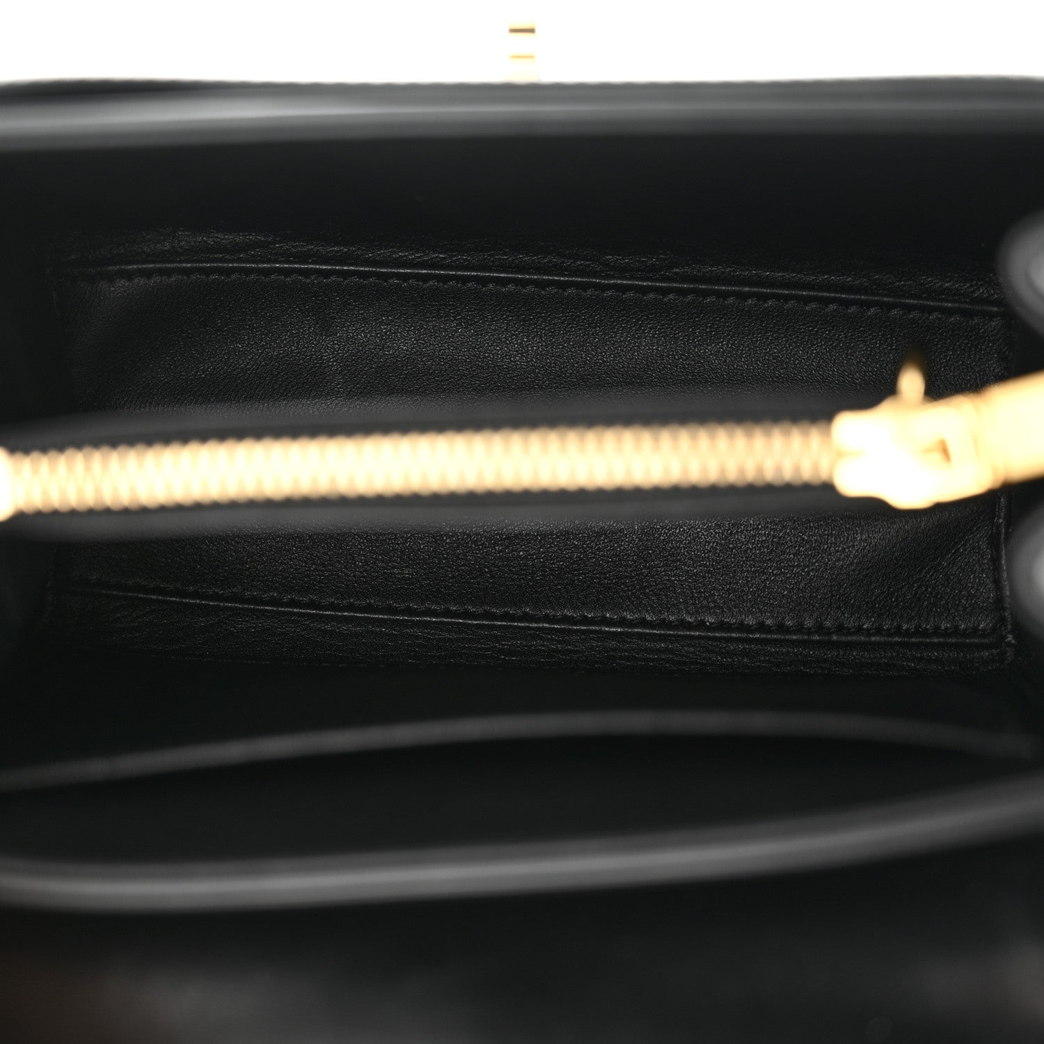 Celine Satinated Calfskin Mini 16 Top Handle Bag Black 5 of 12