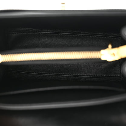 Celine Satinated Calfskin Mini 16 Top Handle Bag Black 5 of 12