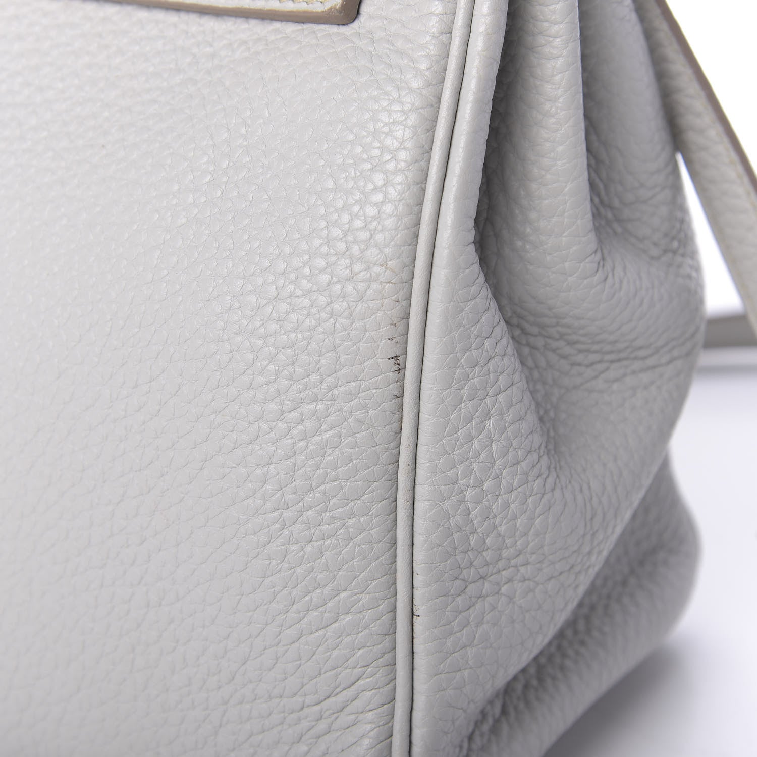 Hermes Taurillon Clemence Kelly Retourne 32 Gris Perle 11 of 13