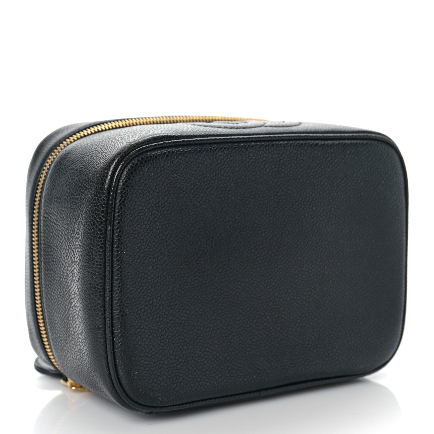 Chanel Caviar CC Vanity Cosmetic Case Black 4 of 10