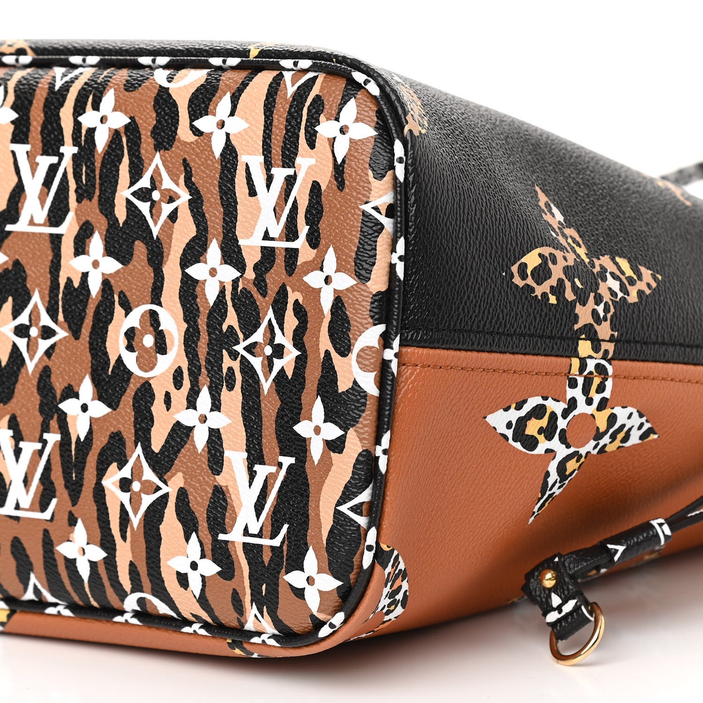 Monogram Giant Jungle Neverfull MM Black