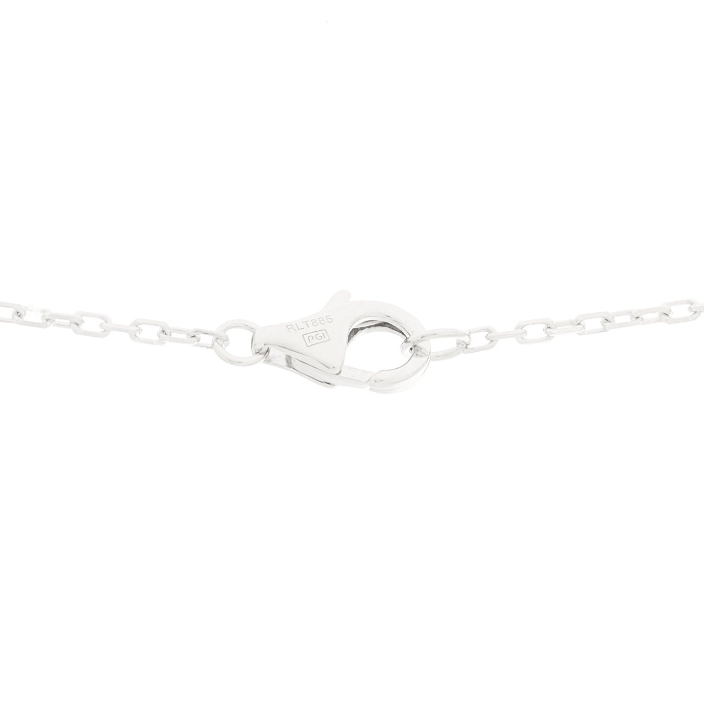 18K White Gold Diamond Juste Un Clou Paved Pendant Necklace