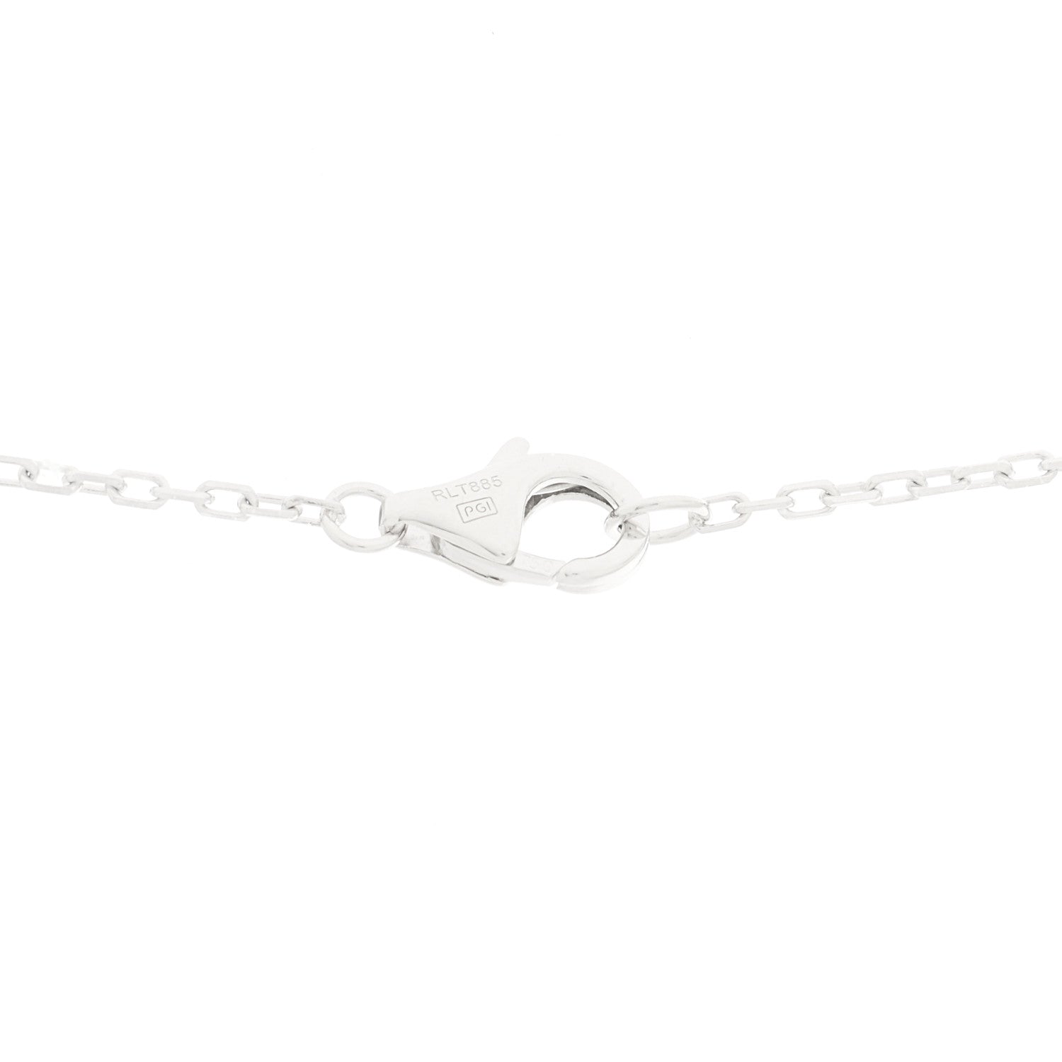 Cartier 18K White Gold Diamond Juste Un Clou Paved Pendant Necklace 6 of 6