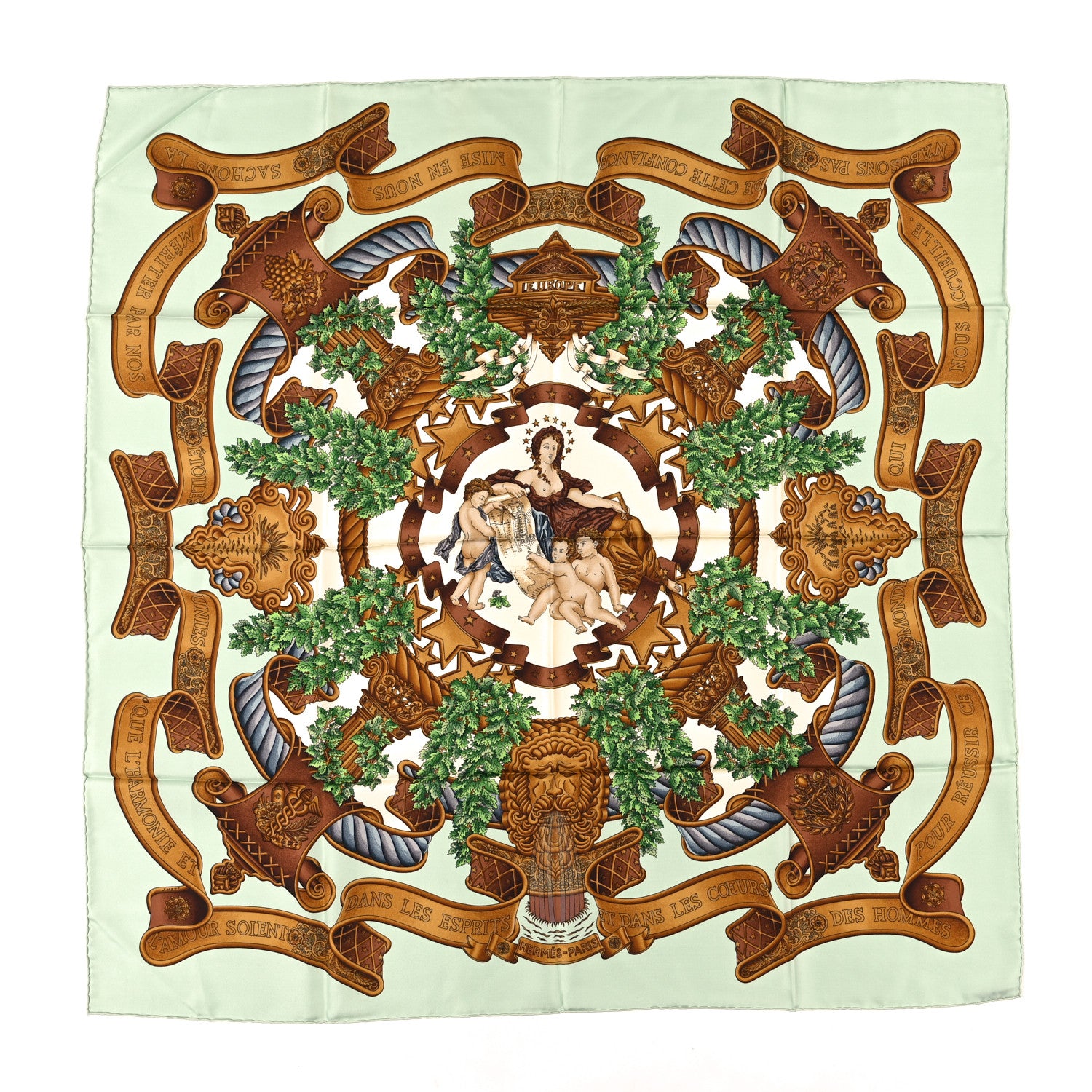 Hermes Silk Europe Scarf 90 1 of 4