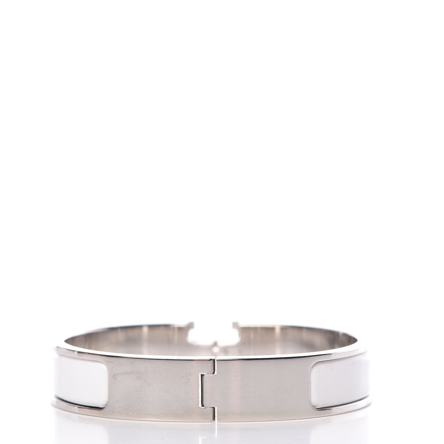 Hermes Enamel Narrow Clic Clac H Bracelet PM White 3 of 6