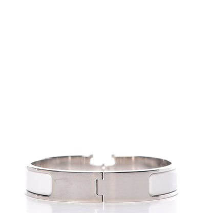Hermes Enamel Narrow Clic Clac H Bracelet PM White 3 of 6