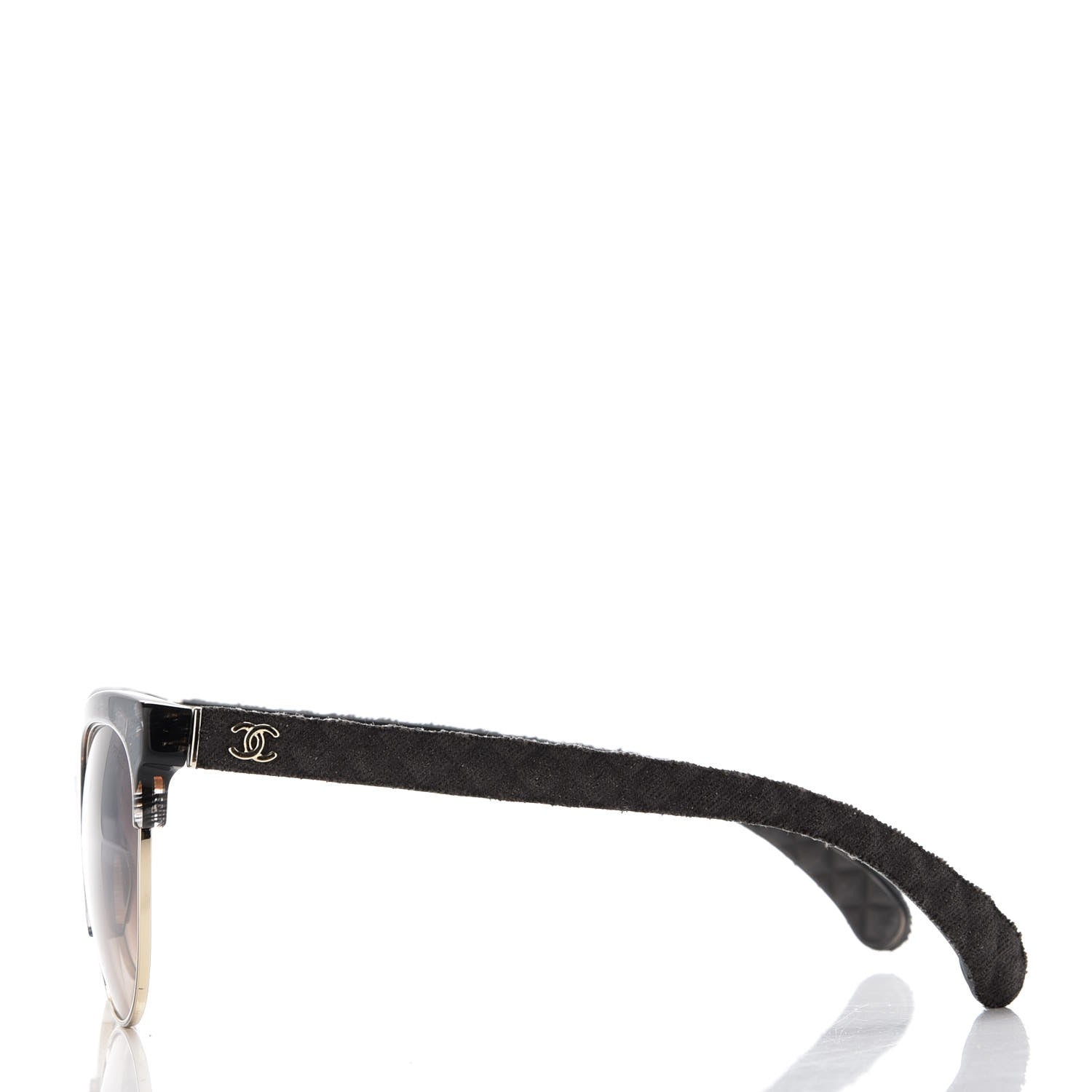 Chanel Denim Quilted Pantos Spring Polarized Sunglasses 5342 Brown 3 of 7