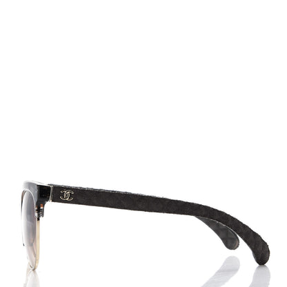 Chanel Denim Quilted Pantos Spring Polarized Sunglasses 5342 Brown 3 of 7