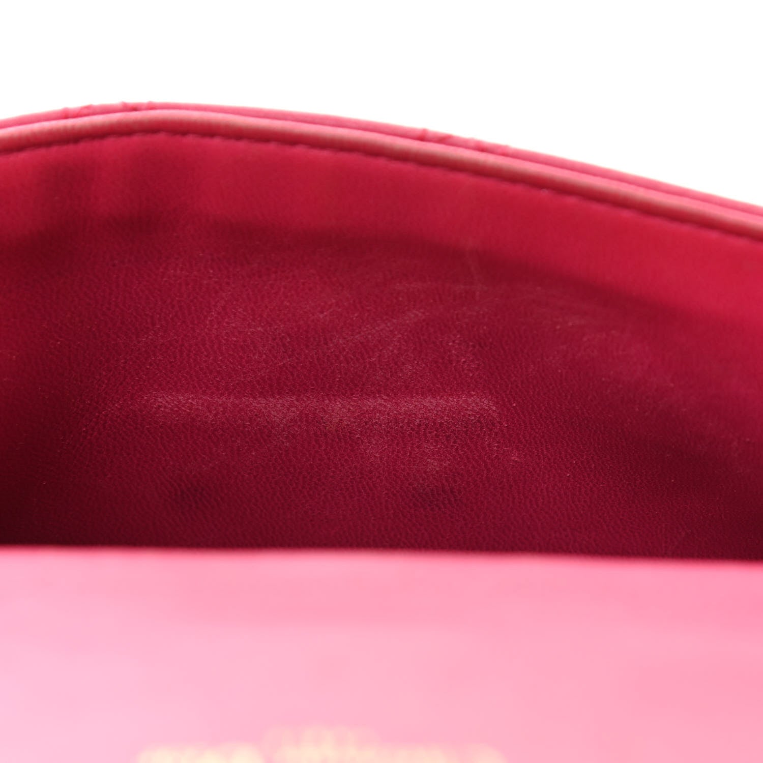 Christian Dior Lambskin Cannage Miss Dior Promenade Pouch Fuchsia 10 of 16