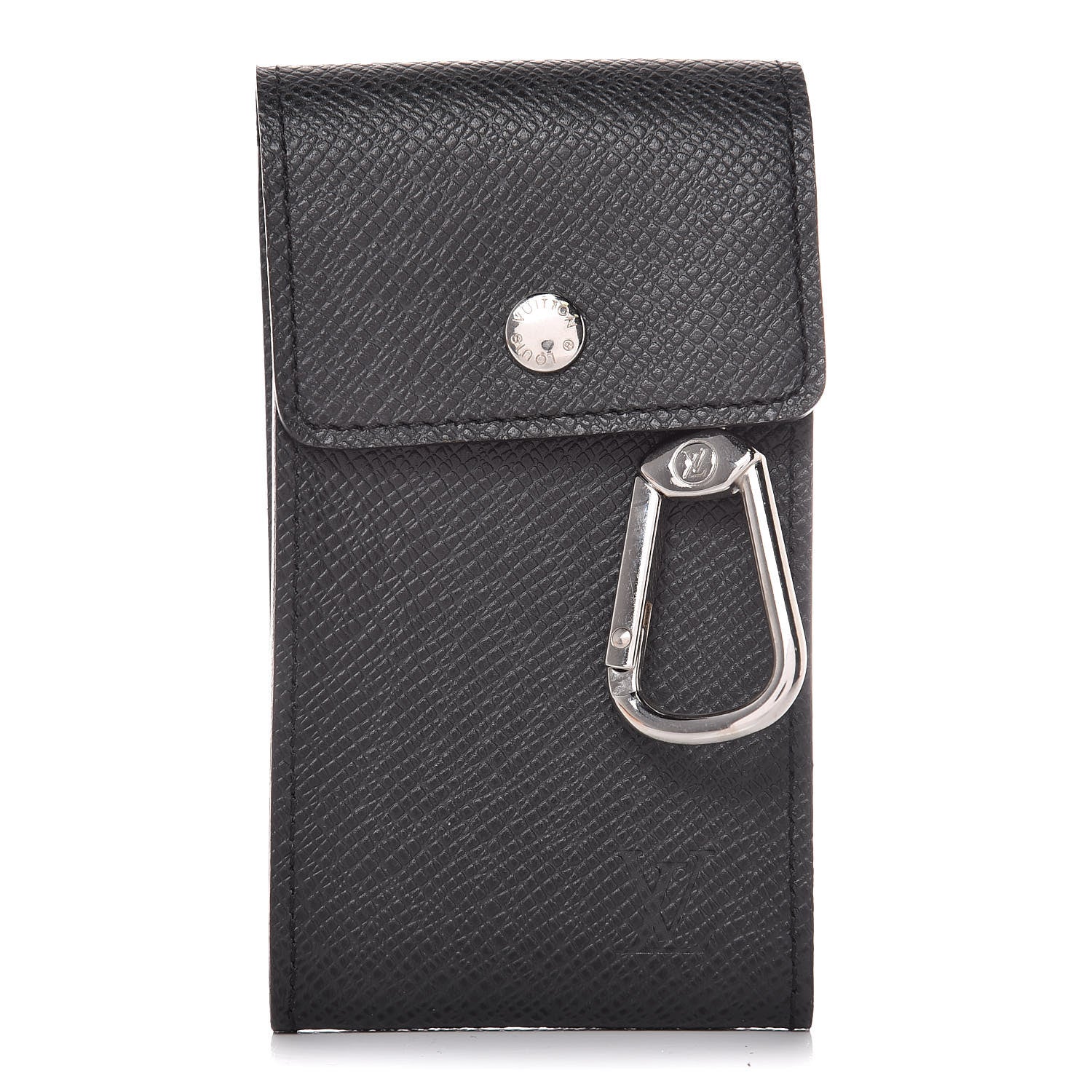Louis Vuitton Taiga Badge Key Pouch Black 1 of 8