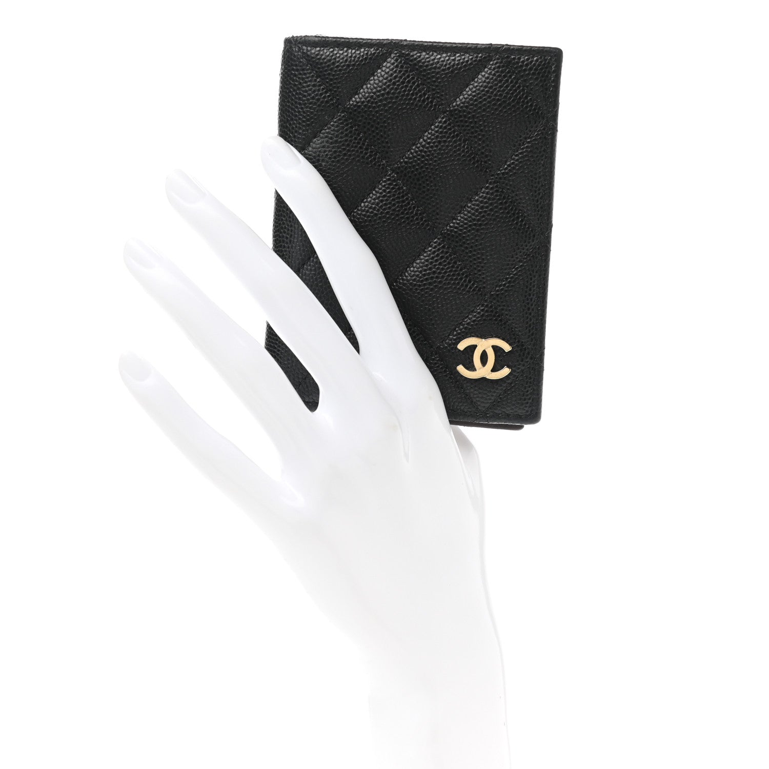 Chanel Caviar Quilted Card Holder Wallet Black 2 of 8