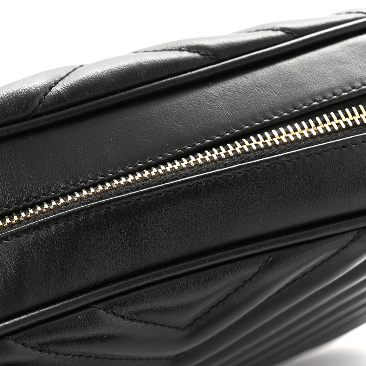 Calfskin Matelasse Monogram Lou Camera Bag Black