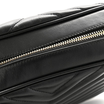 Saint Laurent Calfskin Matelasse Monogram Lou Camera Bag Black 11 of 12
