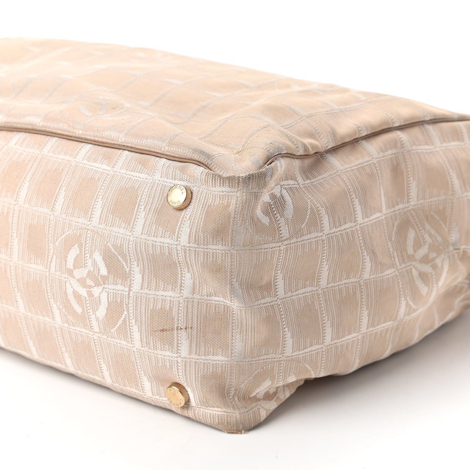 Chanel Nylon Medium Travel Tote Beige 7 of 12