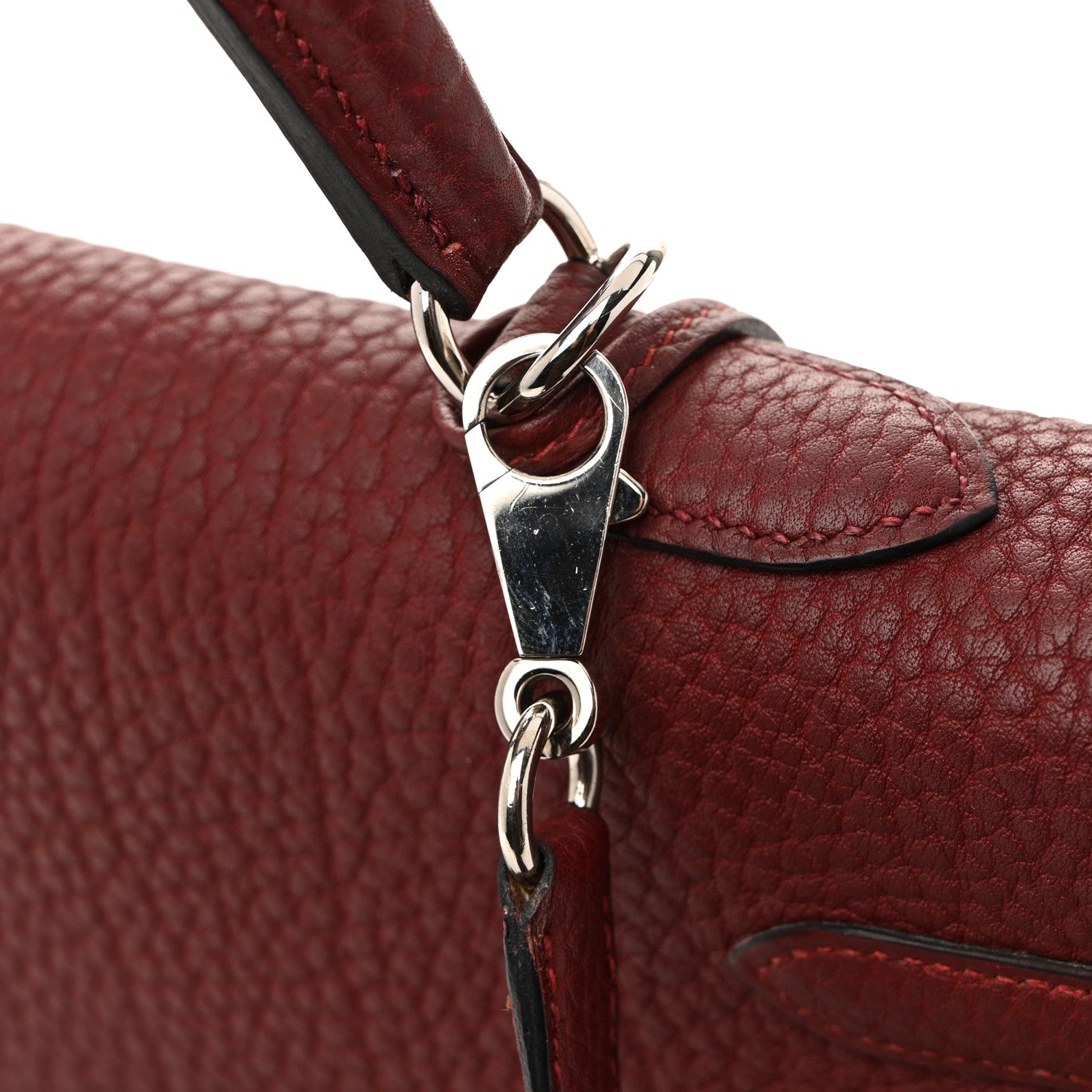 Hermes Fjord Kelly Sellier 35 Rouge H 13 of 16