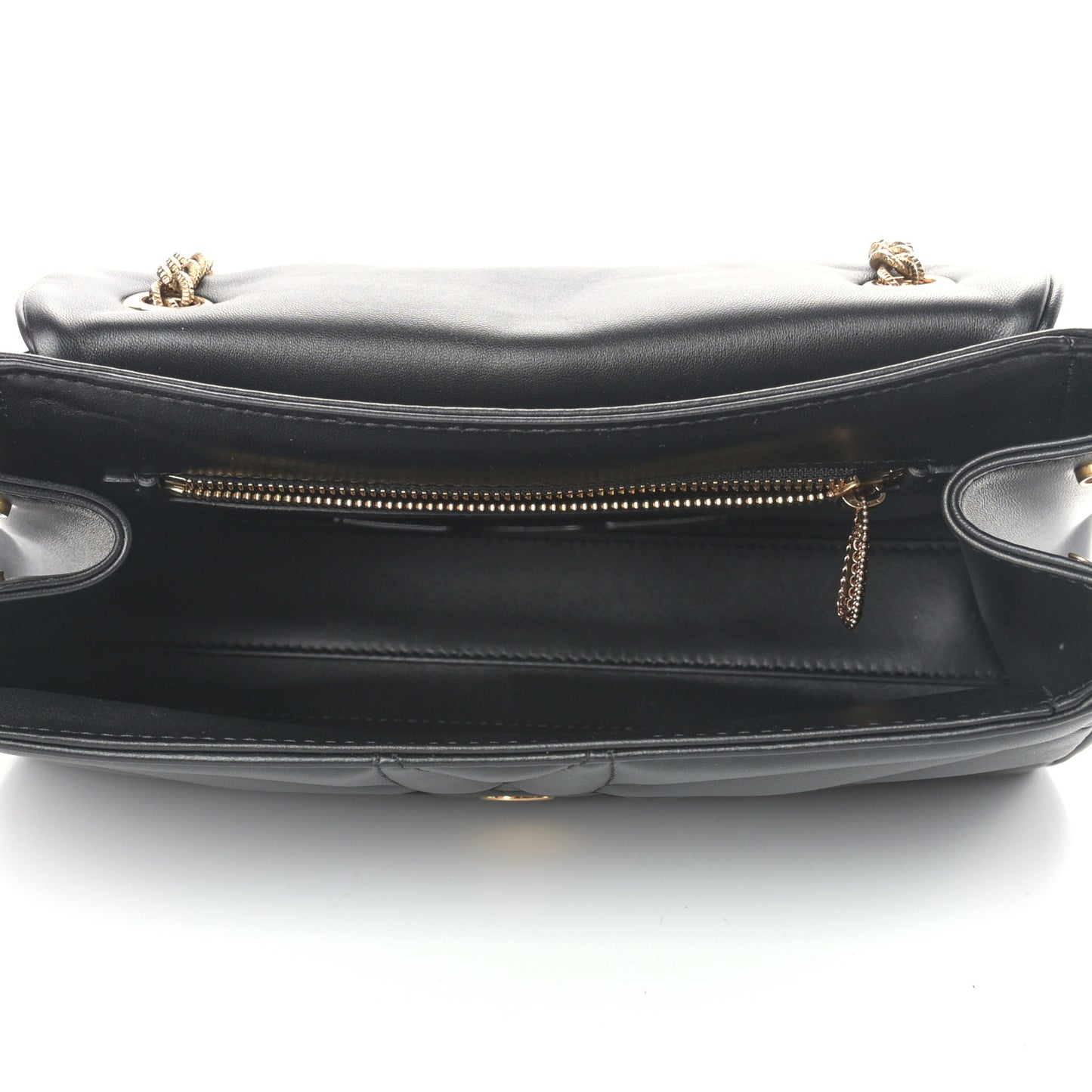 Lambskin Devotion Shoulder Bag Black