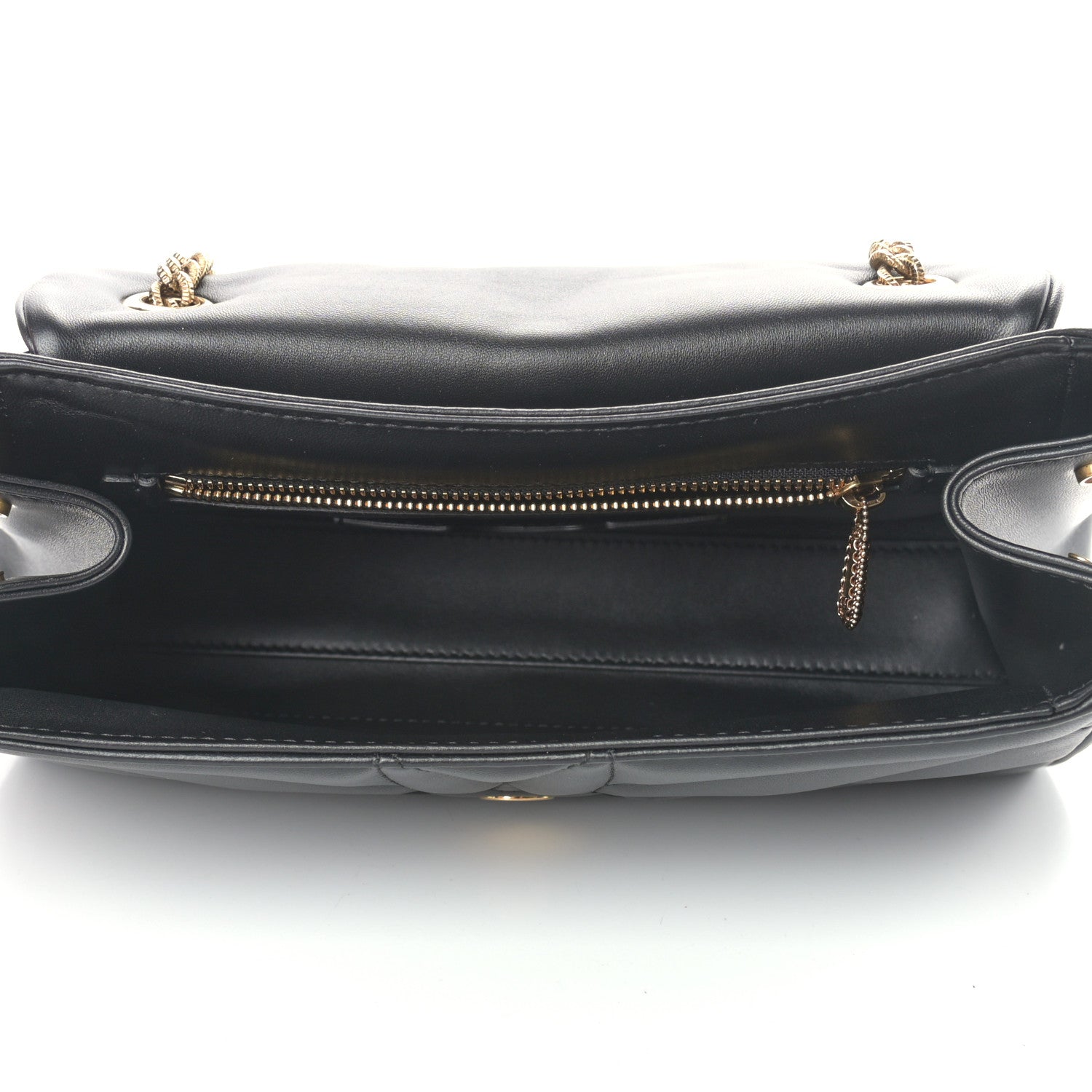 Dolce & Gabbana Lambskin Devotion Shoulder Bag Black 4 of 11