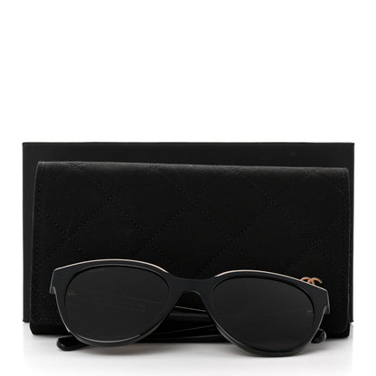 Chanel Acetate CC Butterfly Sunglasses 5414 Black Beige 10 of 10