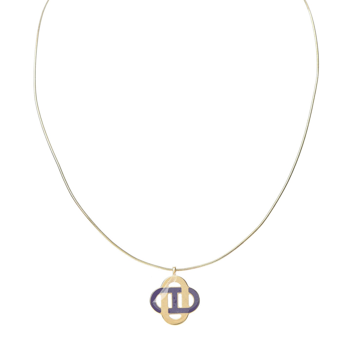 Lacquer Isatis Necklace Pourpre
