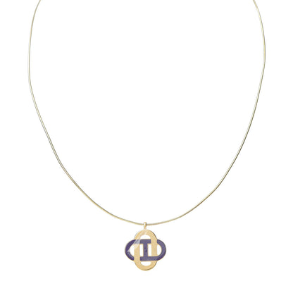 Hermes Lacquer Isatis Necklace Pourpre 1 of 5