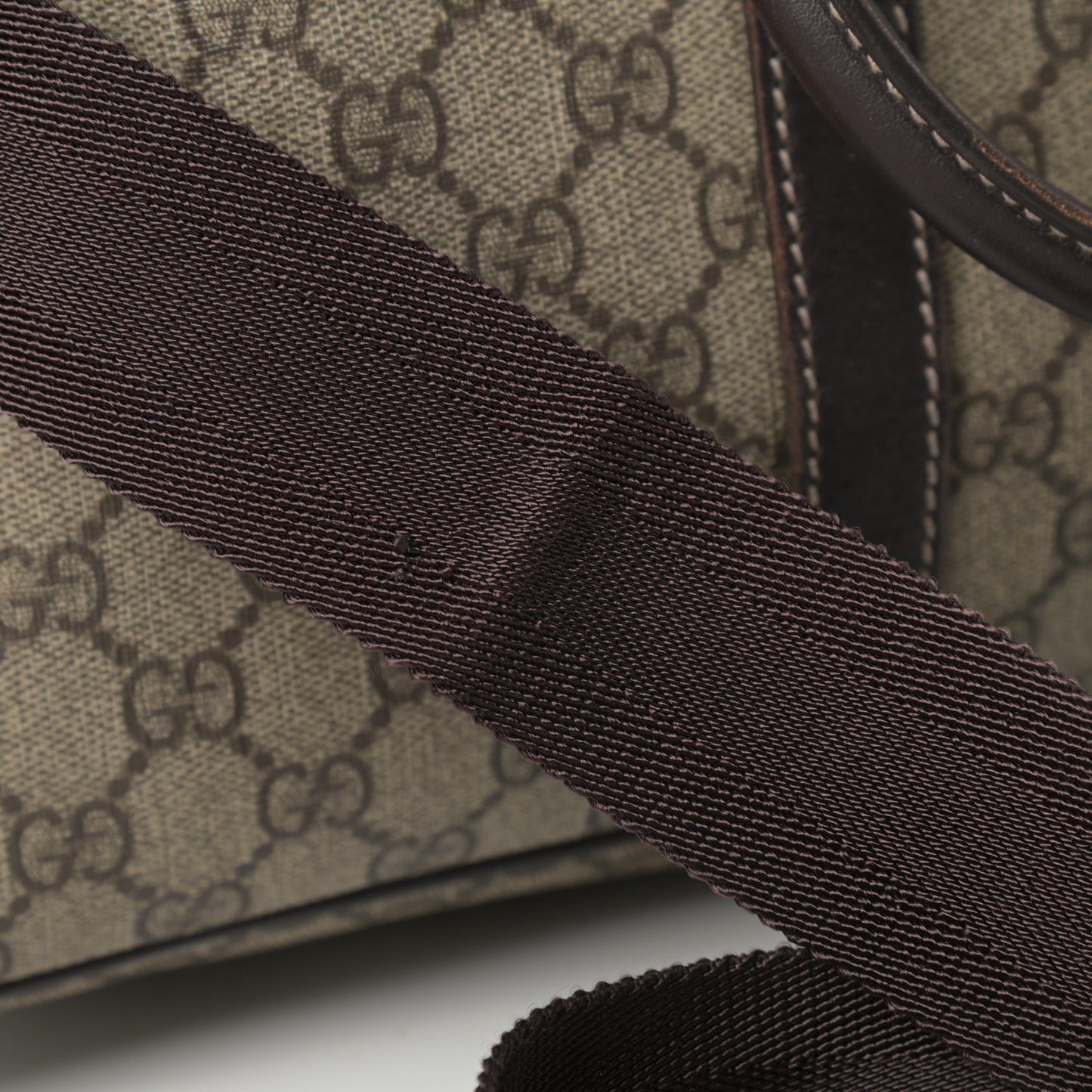 GG Plus Monogram Medium Carry On Duffle Dark Brown