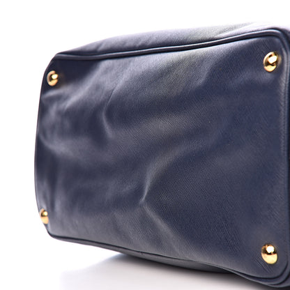Prada Saffiano Large Galleria Double Zip Tote Baltico 11 of 12