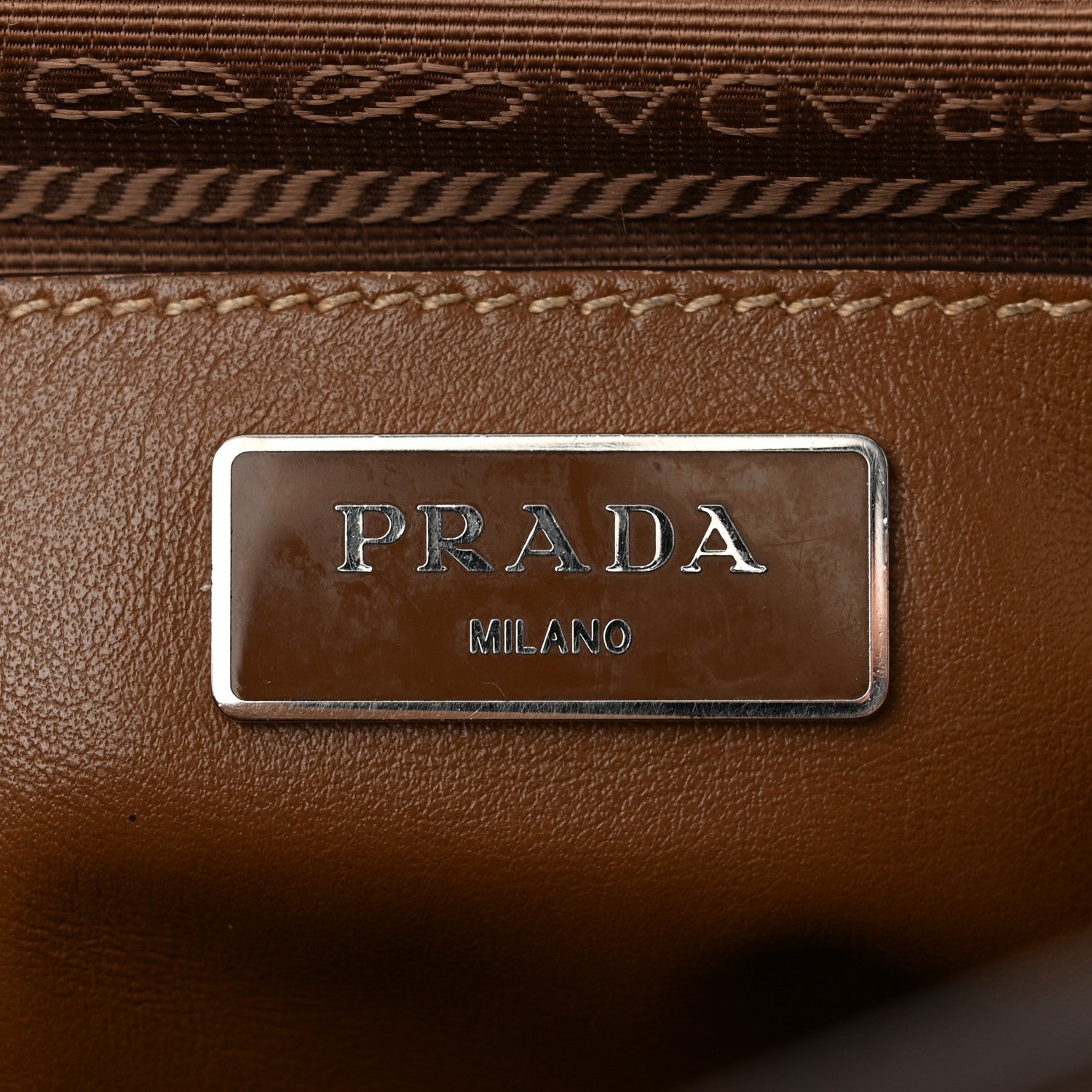 Prada Soft Calfskin Tote Cannella 6 of 19