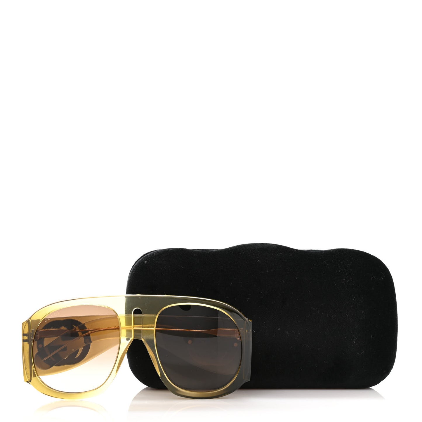 Oversized Aviator Sunglasses GG0152S Yellow