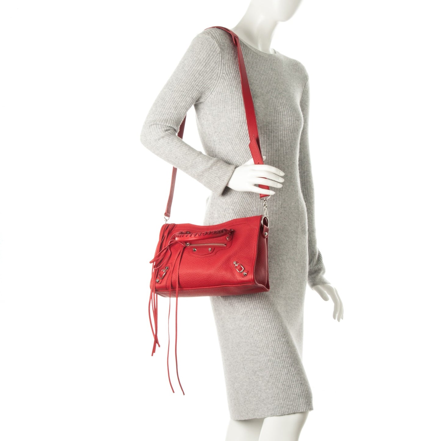 Vibrato Calfskin Classic Silver Hardware S City Rouge Cerise