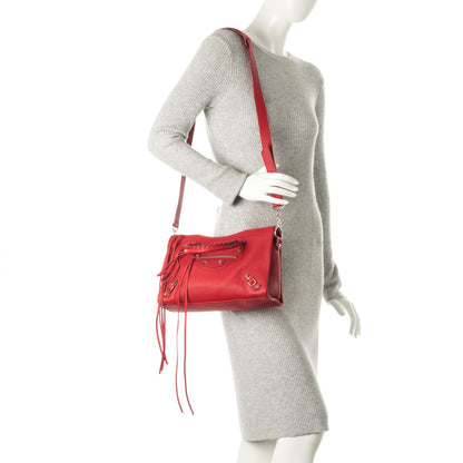 Balenciaga Vibrato Calfskin Classic Silver Hardware S City Rouge Cerise 2 of 6
